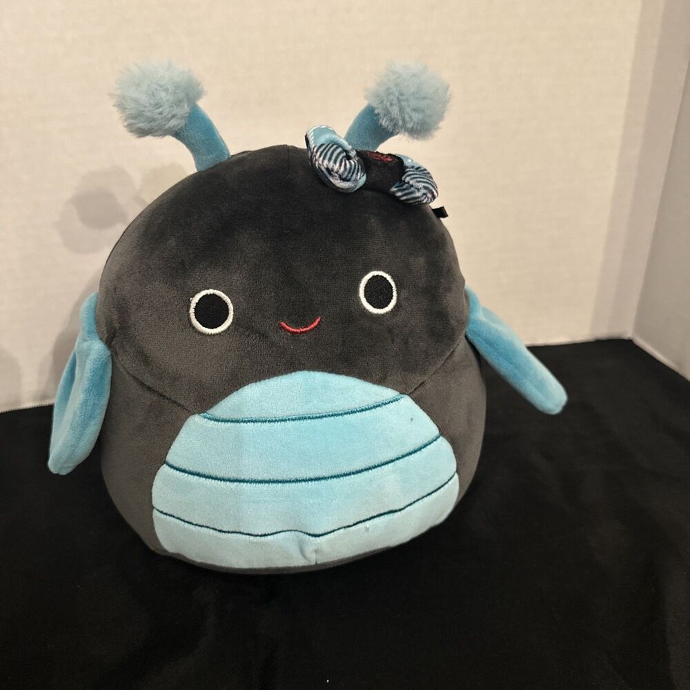 Squishmallows Celie Grasshopper 7.5" Gothic Squad Black Teal Plush Jazwares